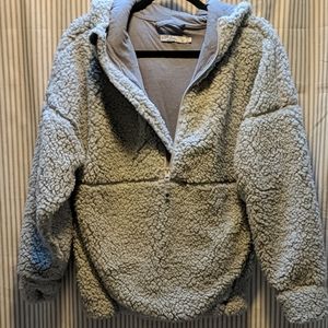 PrAna half zip pullover permafrost sherpa